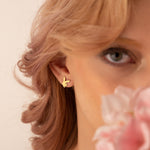 925 Sterling Silver Enamel Playboy Bunny Studs