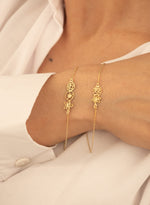 925 Sterling Silver Birth Flower Bracelet,