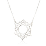 925 Sterling Silver Crown Chakra Necklace