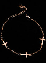 925 Sterling Silver 3'Lü Ortodoks Haçlı Bracelet