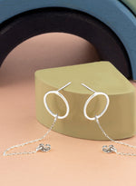 925 Sterling Silver Round Threader Earrings