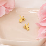925 Sterling Silver Enamel Playboy Bunny Studs
