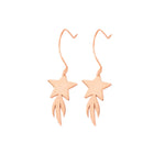 925 Sterling Silver Star Dangle Earrings