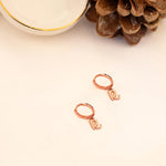 925 Sterling Silver Dangle Drop Initial Earrings