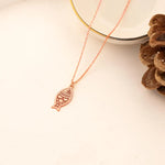 925 Sterling Silver Kazımalı Balık Necklace