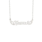 925 Sterling Silver Wing Name Necklace