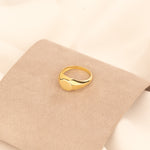 925 Sterling Silver Hexagon Signet Ring