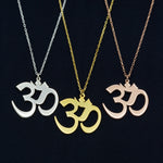 925 Sterling Silver Om Necklace
