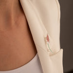 925 Sterling Silver Tulip Brooch