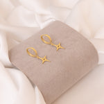 925 Sterling Silver Pole Star Earrings