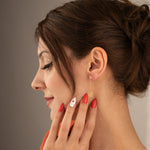 925 Sterling Silver Dangle Spider And Web Earrings