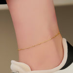 925 Sterling Silver Ankle Intermimtent Chain