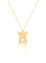 925 Sterling Silver Teddy Bear Pendant