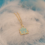 925 Sterling Silver Enamel Cat Necklace 388