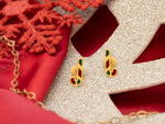925 Sterling Silver Candy Cane Studs