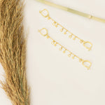 925 Sterling Silver Threader Double Hole Earrings(Zi̇nci̇ri̇ Cs40108)