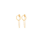 925 Sterling Silver Round Threader Earrings