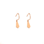 Tie Shape Silver Earrings