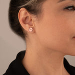 925 Sterling Silver Kintsugi Earring