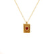 925 Sterling Silver Red Heart Necklace
