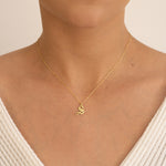 925 Sterling Silver Old English Inital Necklace