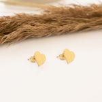 925 Sterling Silver Heart Studs