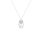 925 Sterling Silver Owl Necklace