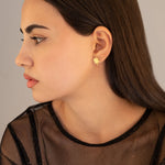 925 Sterling Silver Four Leaf Clover Studs