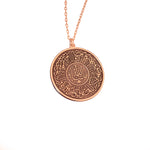 925 Sterling Silver Evil Eye Duası Round Circle