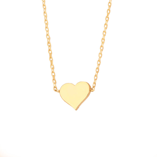 925 Sterling Silver Minimalist Heart Necklace