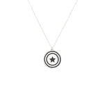 925 Sterling Silver Shield Pendant Necklace