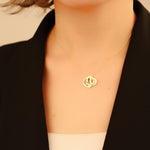 925 Sterling Silver Personalized Heart Name Rings Necklace