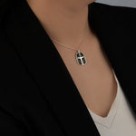 925 Sterling Silver Electronic Helmet Necklace