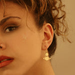 925 Sterling Silver Handmade Saturn Earring