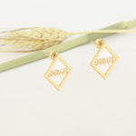 925 Sterling Silver Ear Jacket Name Earring