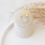 925 Sterling Silver Flat Top Thick Bar Ring