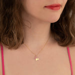925 Sterling Silver Butterfly Enamel Necklace