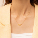 925 Sterling Silver Heart Two Initial Necklace