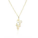 925 Sterling Silver Om Breathe Necklace
