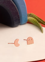 925 Sterling Silver Pack Man Studs
