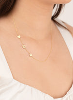 925 Sterling Silver Heart, Letter, Paw Necklace