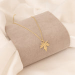 925 Sterling Silver Maple Leaf Necklace