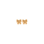 925 Sterling Silver Ribbon Bow Earrings