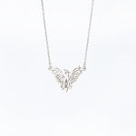 925 Sterling Silver Unique Phoenix And Initial Gold Necklace