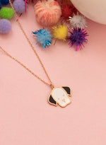 925 Sterling Silver Enamel Dog Necklace