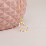 925 Sterling Silver İçi Boş Heart