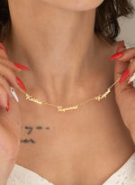 925 Sterling Silver Personalized Multiple Name Necklace