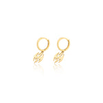 925 Sterling Silver Hoop Dragon Earrings