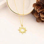 925 Sterling Silver Sun Necklace