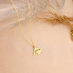 925 Sterling Silver 3 Piece Puzzle Heart Name Necklace